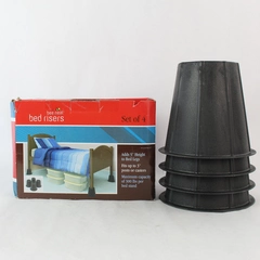 Set of 4 Bee Neat Bed Risers Adds 5" of Extra Height