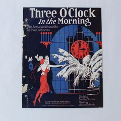 Vintage Sheet Music Three O'clock In The Morning Julian Robledo Flappers 1922