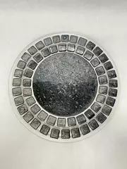 1990's Hathcoat Studio Fused Art Glass Plate Signed