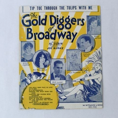 Vintage Sheet Music Tip-toe Thru’ The Tulips With Me Joe Burke Al Dubin 1929