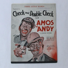 Three Little Words Check And Double Check Kalmar And Ruby1930 Vtg Sheet Music