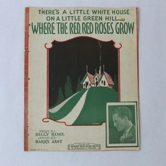 Vintage There's A Little White House Sheet Music1926 Harry Akst Piano Guitar