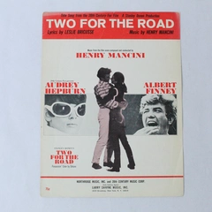 Vintage Sheet Music Two For The Road Henry Mancini 1967 Audrey Hepburn  