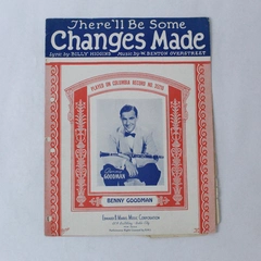 Vintage Sheet Music There'll Be Some Changes Made 1923 Benny Goodman Vocal Piano