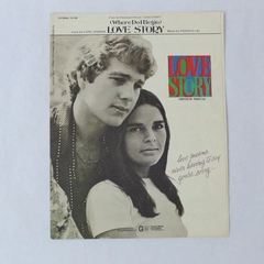 Vintage 1971 Where Do I Begin Love Story Theme Sheet Music Francis Lai