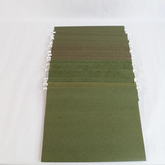 Lot of 25 Green Hanging File Folders Standard Size No Tabs Office Supplies