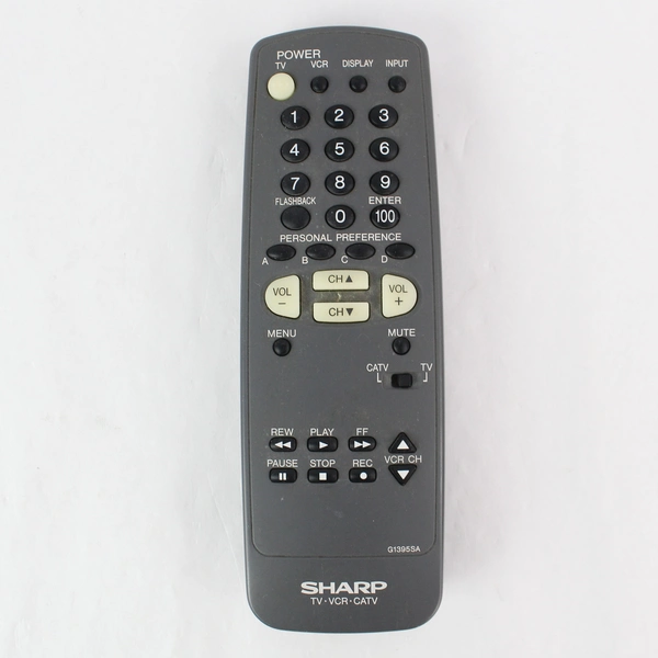 Sharp TV VCR and CATV Remote Control G1395SA