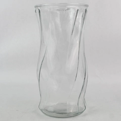 Vintage Brody Co. Clear Glass Flower Vase 9.5"