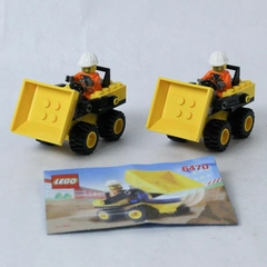Lot of 2 LEGO Town Mini Dump Truck 6470 One Manual No Box 