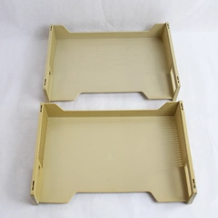 Eldon Beige 2-Tier Stackable Desk Tray Sorter Office Supplies Pre-Owned