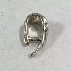 Vintage Tiny Sterling Silver Horseshoe Shaped Charm 12.1 mm Long