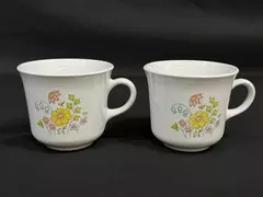 Lot of 2 Corelle Spring Meadow Coffee Cups