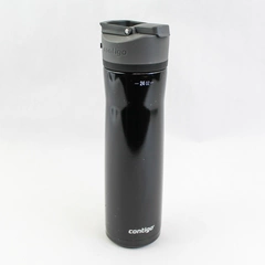 Contigo 24 Ounce Metal Travel Mug Black Pre-Owned for Camping & Hiking