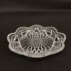 Vintage Avon Clear Pressed Glass Nut Candy Or Trinket Dish 6.25in