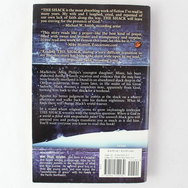 The Shack by WM Paul Young 2007 Paperback Book Windblown Media