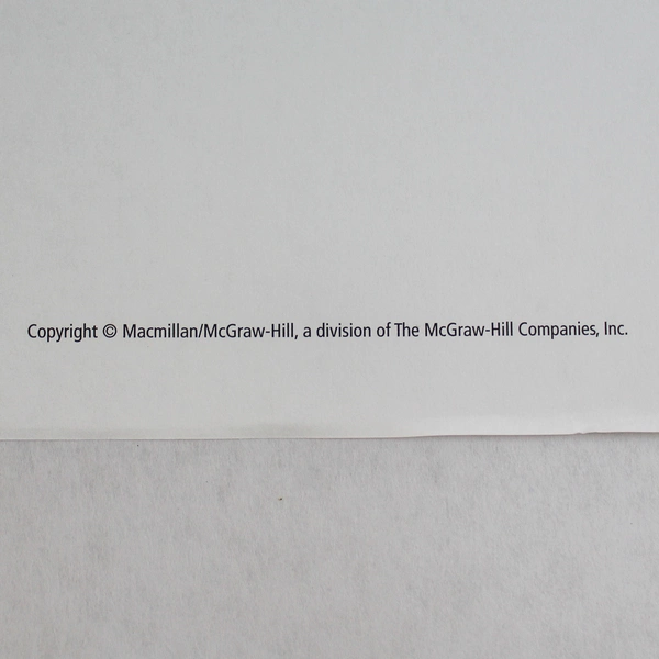 Macmillian McGraw-Hill WorkMats for Grade 3 Mathematics Learning Lot of 4 Sets