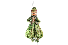 Vintage Traditional Handmade Rajasthani Wood Puppet Doll 