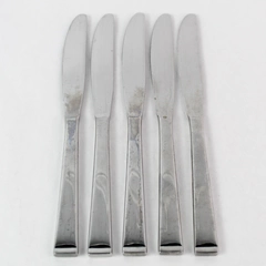 Lot Of 5 Towle Arctic Stainless Steel Dinner Knives