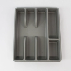 Ikea Dark Grey Multi Slot Silverware Flatware Organizer For Drawer