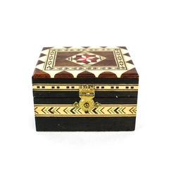 Small Handmade Hinged Souvenir Trinket Box Made in Spain 3"