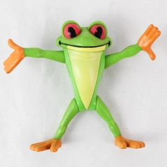 Vintage RFC 2000 Rainforest Café Cha Cha Tree Frog PVC Action Figure 3.5"