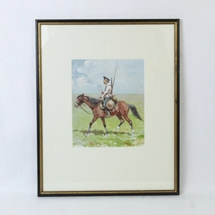 Frederic Remington Framed And Matted Print A Russian Cossack 1894