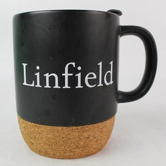 Liquid Logic Linfield University Black Lidded Coffee Mug