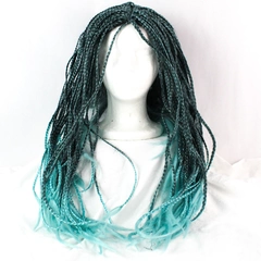 Costume Agent Blue Braided Synthetic Hair Halloween Costume Cosplay Wig
