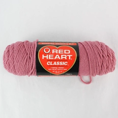 Vintage Coats & Clark Red Heart Classic Acrylic Yarn Skein - Cameo Rose