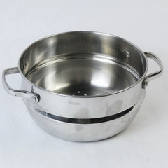 Unbranded Vintage Metal Strainer Silver Toned With Handles Kitchen