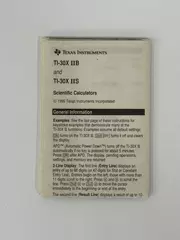 Texas Instruments Instruction Manual Guide TI-30X IIB IIS Scientific Calculators