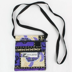 Local Design Purple Sea Turtle Design Crossbody Pouch Purse Made In Hawaii
