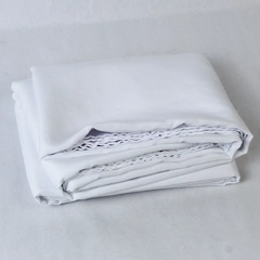Unbranded Tablecloth White Rectangular Polyester 70 x 120 Inches Home Decor
