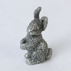 Vintage 1994 Royal Selangor Pewter Bunny Rabbit Mini Figurine 54-7416