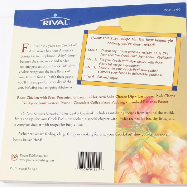 Rival The New Creative Crock Pot Stoneware Slow Cooker Cookbook 2001