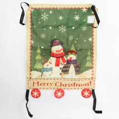 Merry Christmas Snowman Design Festive Holiday Mailbox Cover 18x22 Inches