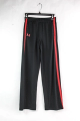 Under Armour Black and Red Running Joggers Track Pants Youth Size Large