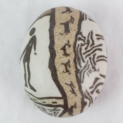 Siegele & Haley Buzzard Mountain Hand-Painted Studio Pottery Rattle 3.25"