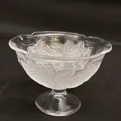 Studio Nova Winter Rose Footed Dessert Bowls Frosted Rose 
