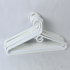 Lot of 10 White Plastic Clothes Hangers Closet Unbranded Home Organization 