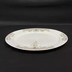 Vintage 1930s Heinrich And Co. Oval China Platter White Floral Pattern 10899