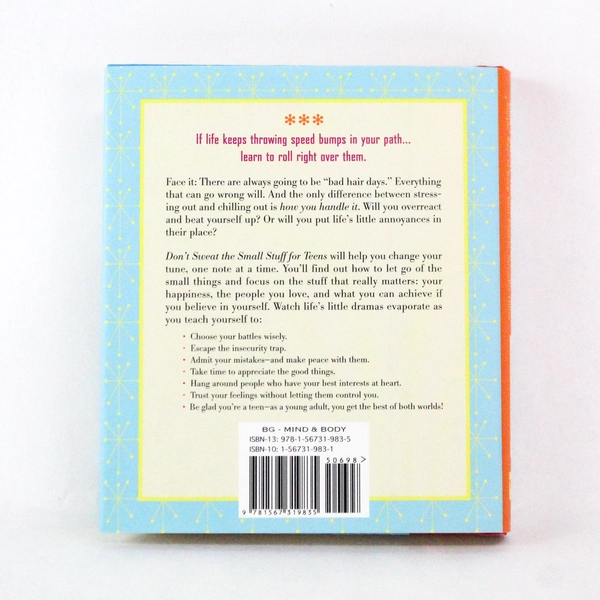 Don't Sweat the Small Stuff For Teens Richard Carlson PHD 2000 HC Dust Jacket