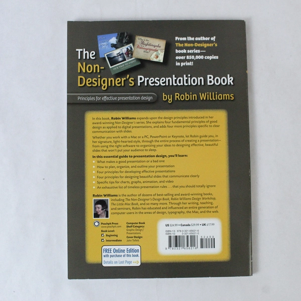 The Non-Designer's Presentation Book Robin Williams 2009 Peachpit Press PB