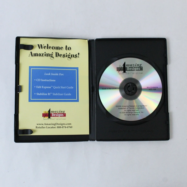 Amazing Designs Mini Emblems ADC-108 CD Rom - 50 Classic Designs