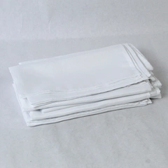 Lot of 9 Unbranded Cloth Napkins Solid Pattern White 19 x 19 Dining Home Decor