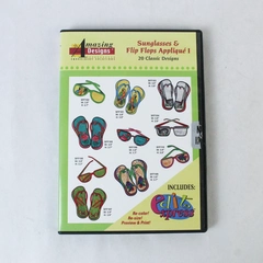 Amazing Designs Sunglasses & Flip Flops Appliqué CD