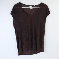 H & M Shirt Top Women's Size Medium Brown Sleeveless V Neck