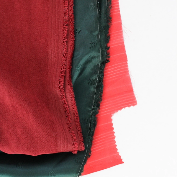 3 Piece Lot of Red and Green Fabric for DIY Crafting Projects Fabric Cutters