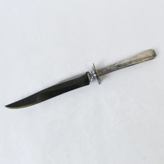 Antique Unbranded Stainless Steel Cutlery Knife With Bell Flower Engravings