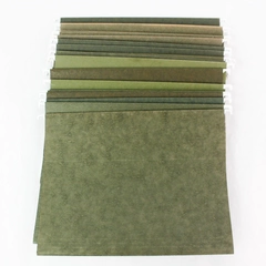 Lot of 25 Green Letter Size Hanging File Folder Inserts Document Organizers